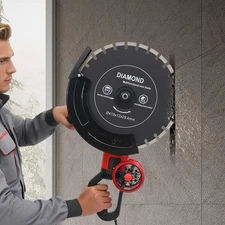 Electric Concrete Cutting Saw Circular Concrete Cutter Saw w/Saw Blade 4000W