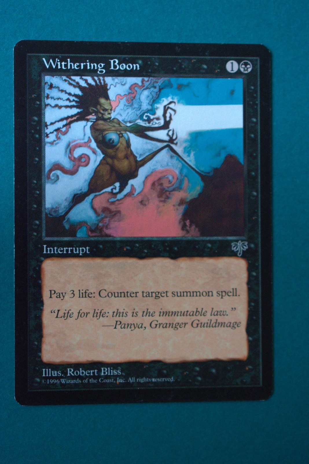 Withering Boon - MTG - Mirage - NM (Never Played) - Magic The Gathering