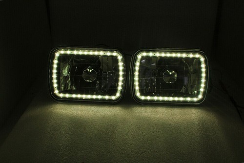 For Toyota Pickup Tacoma 7X6 Inch 7" RGB Multi Color LED SMD Halo Headlight Pair - Picture 11 of 11