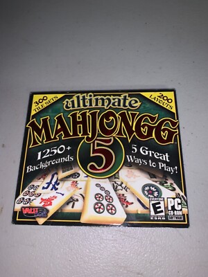 Shelf189 VINTAGE PC GAME/SOFTWARE~ Ultimate mahjongg 5 valisoft 