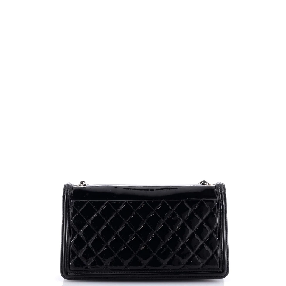 Chanel Boy Brick Flap Bag Striped Patent and Plexiglass Horizontal - Image 4 of 4