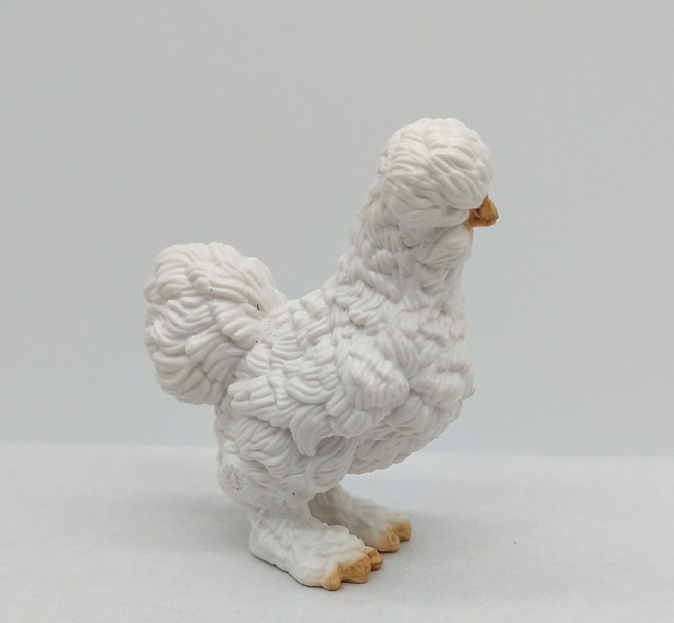 Figurines Schleich Farm World - Trio De Poules Silkie (Soie) 1,5" - Occasion - Pour Collection Ou Jeu