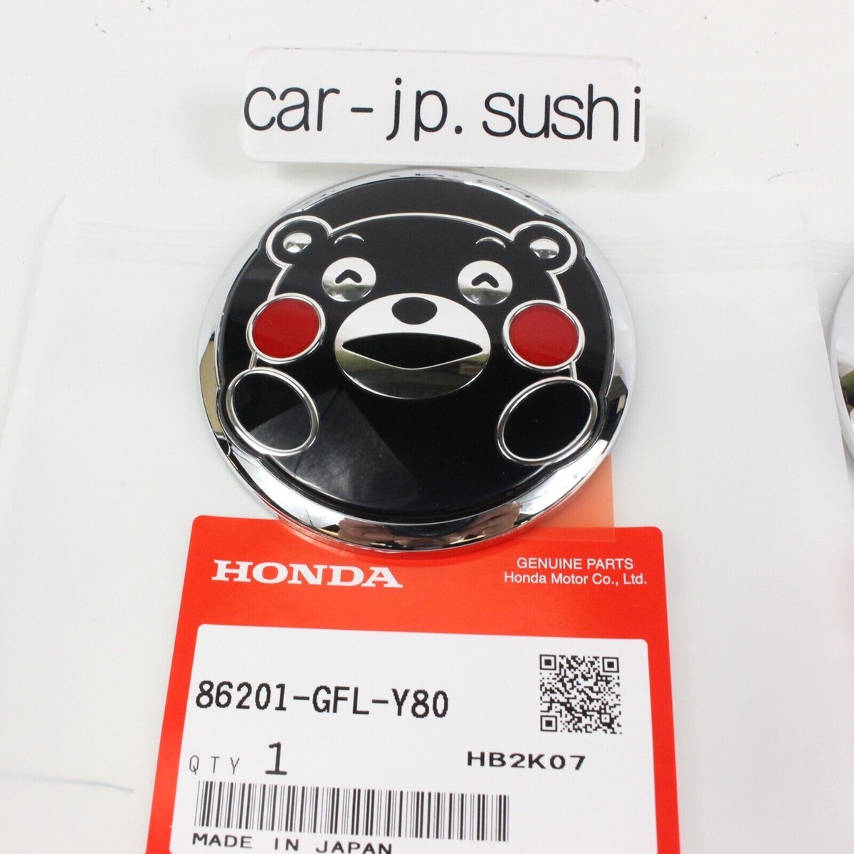 HONDA Genuine BIKE Z50 Monkey KUMAMON Japan Tank Side Emblem 2-Set