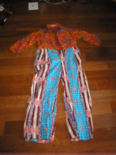 Women's African Ghana Jumpsuit multi-color Mercis' Creation M T57 
