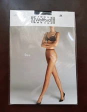 New Wolford Tights Ina Tights Size M Black
