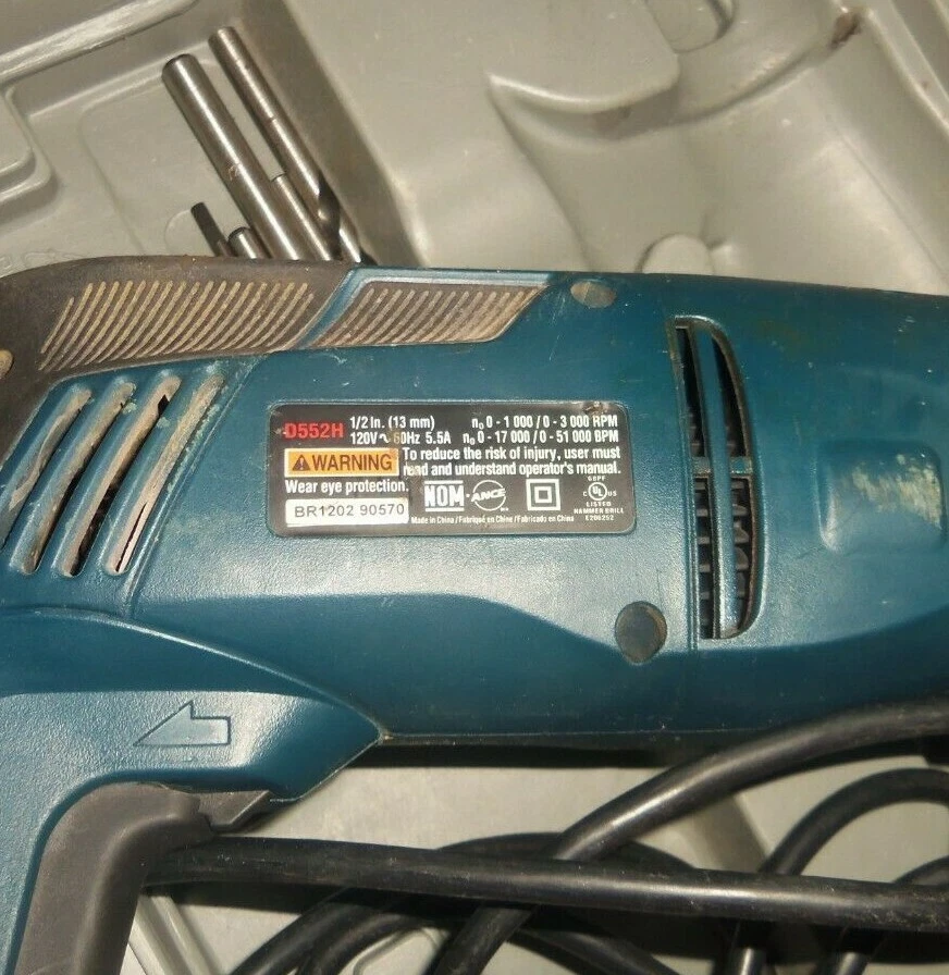 Ryobi D551H 1 2 Inch 2 Speed Hammer Drill With Chuck Key And
