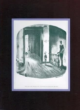 Chas Addams ADDAMS FAMILY - 'DON'T WHINE, POISON HIM BACK' PRO MATTED PRINT