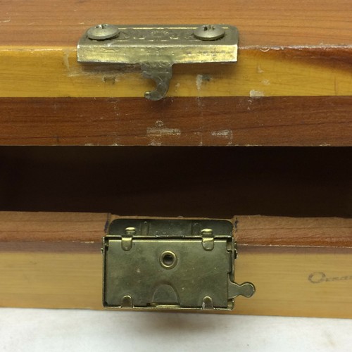 Vintage Sweetheart Jewelry Box Wood Lock & Keys Souvenir Oxnard California - Picture 7 of 12