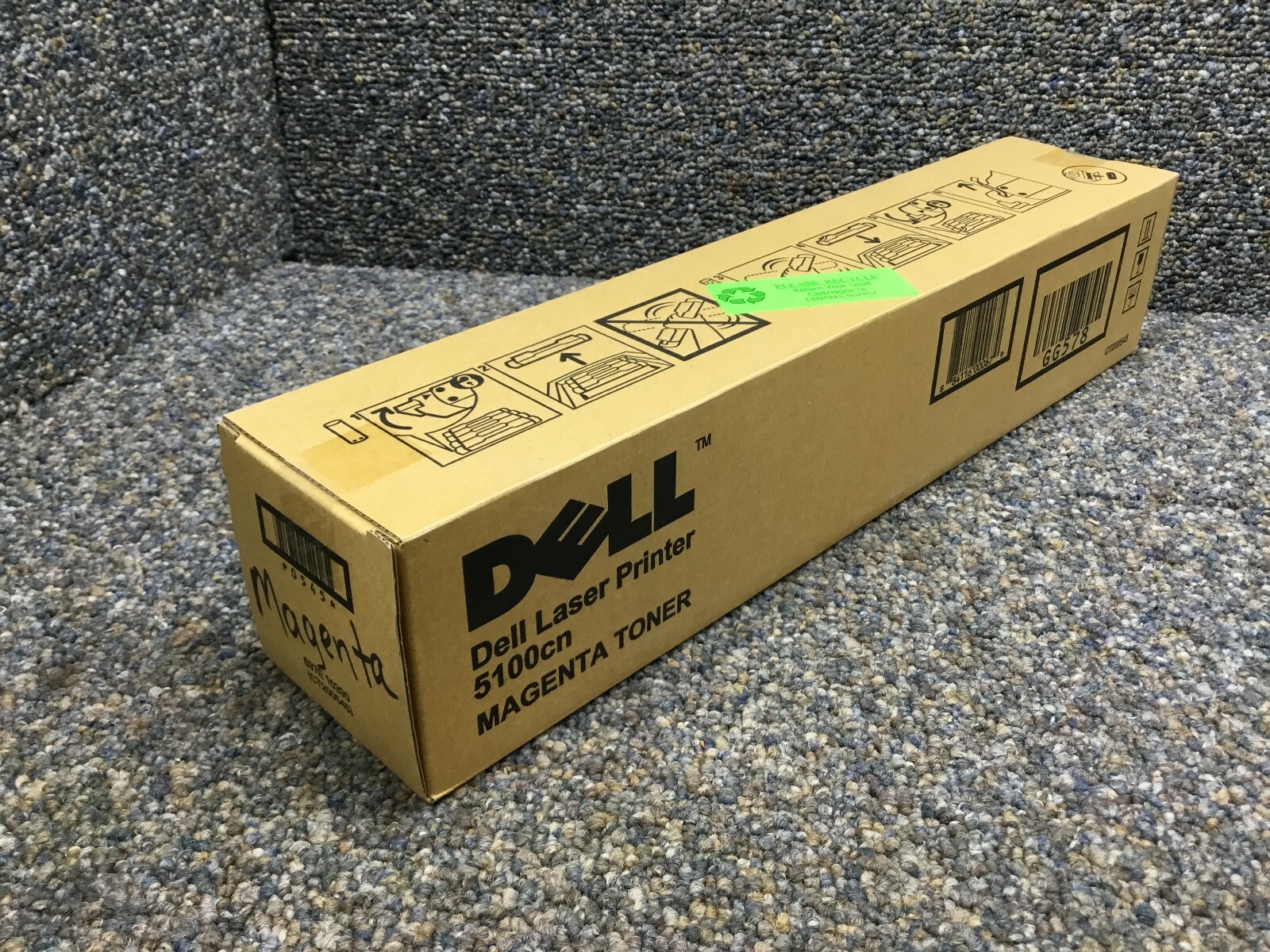 Dell Laser Printer 5100cn Magenta Toner CT200545 GG578 (New Sealed) eBay