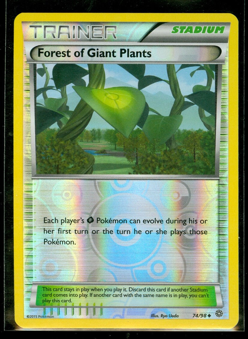 Pokemon FOREST OF GIANT PLANTS 74/98 - XY Ancient Origins - Rev