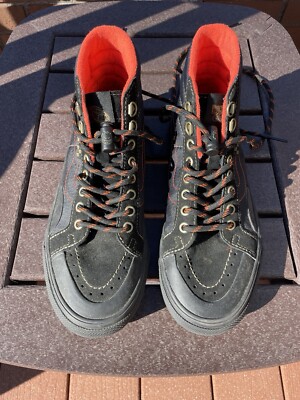 Vans X Spitfire Wheels Skate Sk8-Hi Reissue Black/Flame size 6.5 mens 8 women