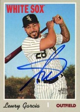 2019 Topps Heritage LEURY GARCIA Signed Card autograph AUTO WHITE SOX