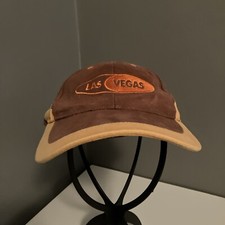 Las Vegas Embroidered Hat Baseball Cap Adjustable Brown Orange H100
