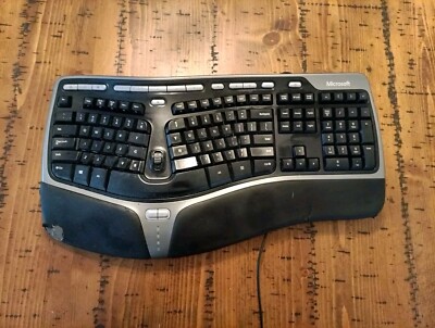 Microsoft Natural Ergonomic Keyboard 4000 v1.0 KU-0462 USB Wired Tested