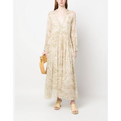 Forte Forte - Beautiful!!!!  Natural Zebra Print Long Dress