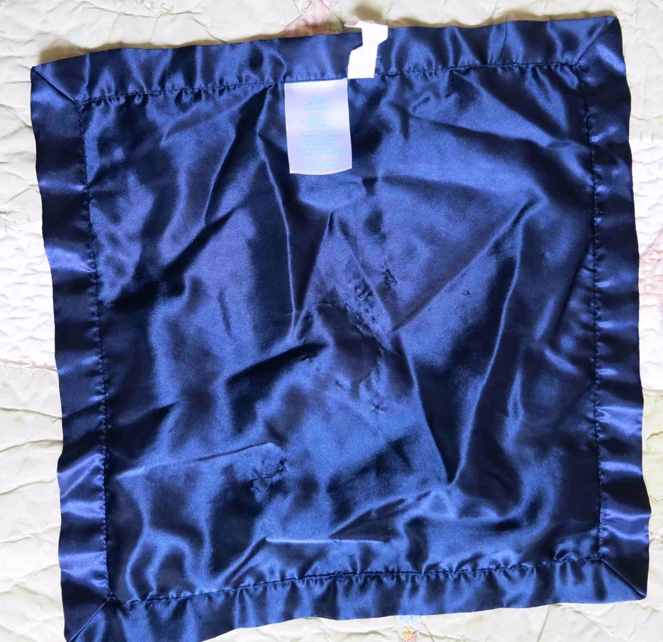 Manta de seguridad Small Wonders cachorro perro y estrella azul satinado bebé niño Lovey usada en excelente estado Foto 2 de 3