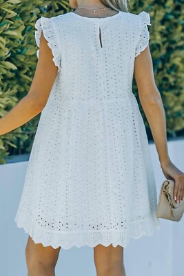 places to buy dresses for graduation Smocked Babydoll Dress – Cotton Candy LA main image 1