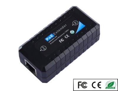 Mini Standard IEEE802.3af 10/100Mbps 1 Port POE Extender Special For IP Camera