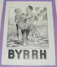 BYRRH QUI REND FORT AMOUREUX PRÉVENANT-1934-VÉRITABLE PUBLICITÉ D’ÉPOQUE /B5062