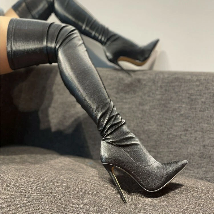 Pull on top stretch boots