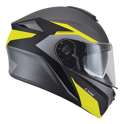 Casque Cgm Brillant Jaune Fluo Mat S Cgm