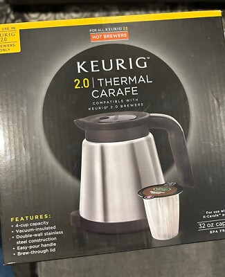 KEURIG THERMAL CARAFE POT CUP CAPACITY
