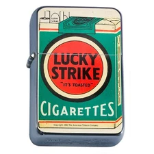 Strike Luck Oil Lighter Vintage Cigarette Green Classic Logo