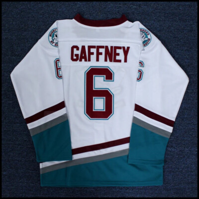 Mighty Ducks Julie“the Cat”Gaffney #6 Hockey Jersey Youth/Mens Sewn Custom  S-6XL