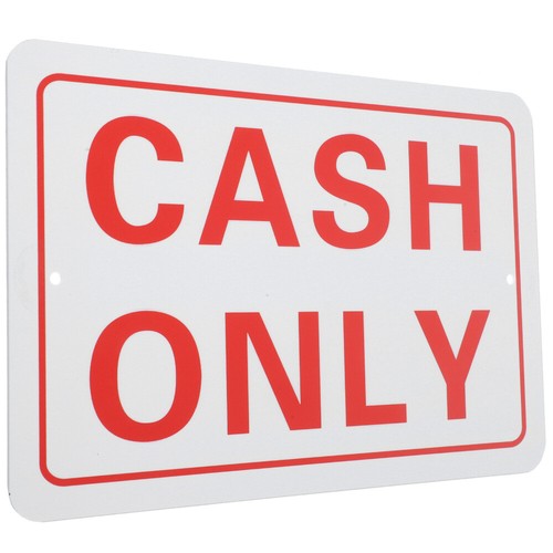 Cash Only Sign No Credit Sign Cash Payment Sign for Business Retail Store UK - Picture 7 of 12