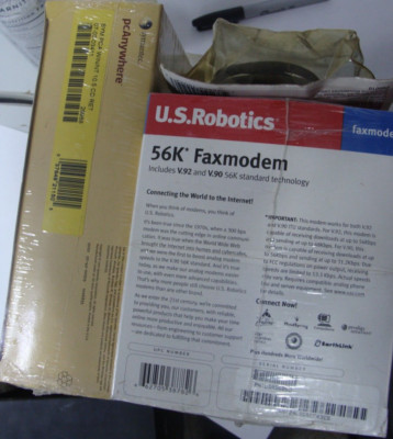 56k Modum U.S. Robotics 56k fax modem, Memory Upgrade, PC anywhre,modem cb TMO ...