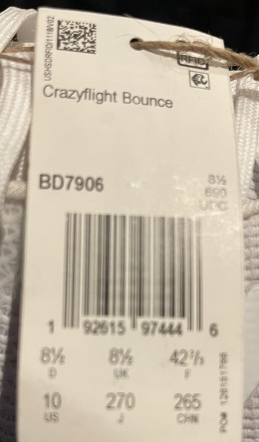 adidas Crazyflight Bounce 3 BD7906 Womens US 10.5 for sale online | eBay