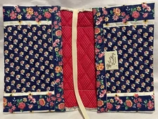 Vera Bradley Rare Retired Royal Book Cover 5.25” X 7.25” Closed Excellent