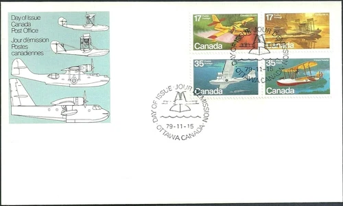 🍁Canada  #846a   "Aircraft Flying Boats"   Brand New   1979   Block D Cover