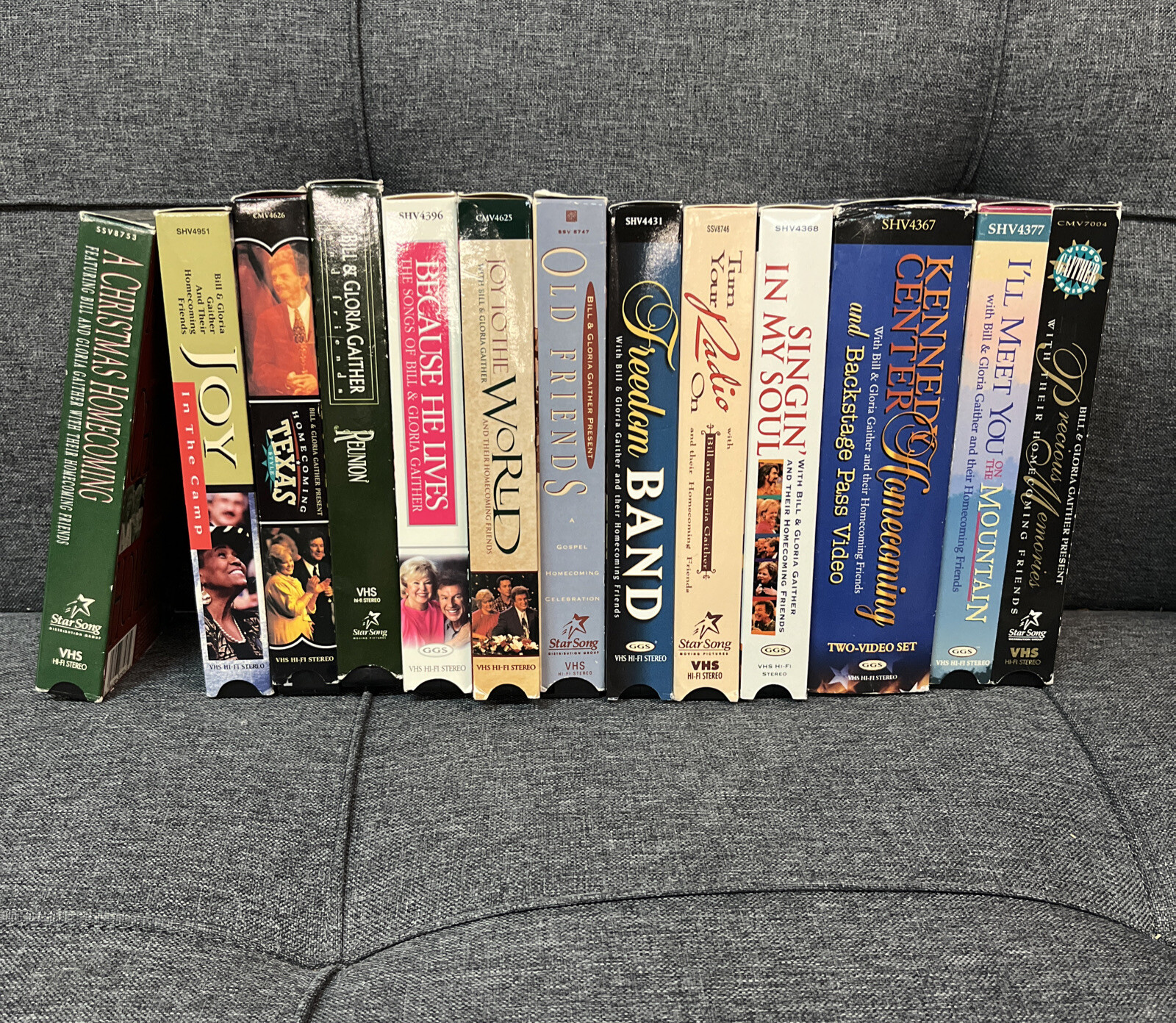 Lot Of 13 Gaither Gospel Series Bill & Gloria Gaither VHS tapes