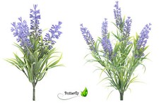 Kunstpflanzen Lavendel künstlicher Zweig Kunstblumen Bündel Deko Strauß Basteln