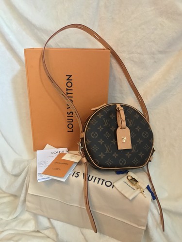 LOUIS VUITTON BOITE CHAPEAU SOUPLE TIME TRUNK MONOGRAM HANDBAG -NEW+RECEIPT  | eBay
