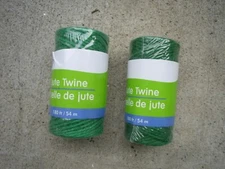 New ! 2 X 180 ft  Jute Twine Ties Garden Green Color 