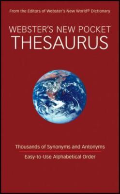 Webster's New Pocket Thesaurus - 9780470488713, paperback, new