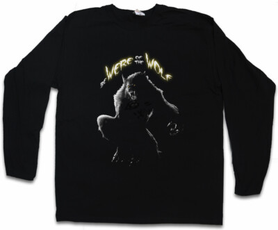 BE WERE OF THE WOLF LANGARM T-SHIRT Werewolf The Werwolf Horror