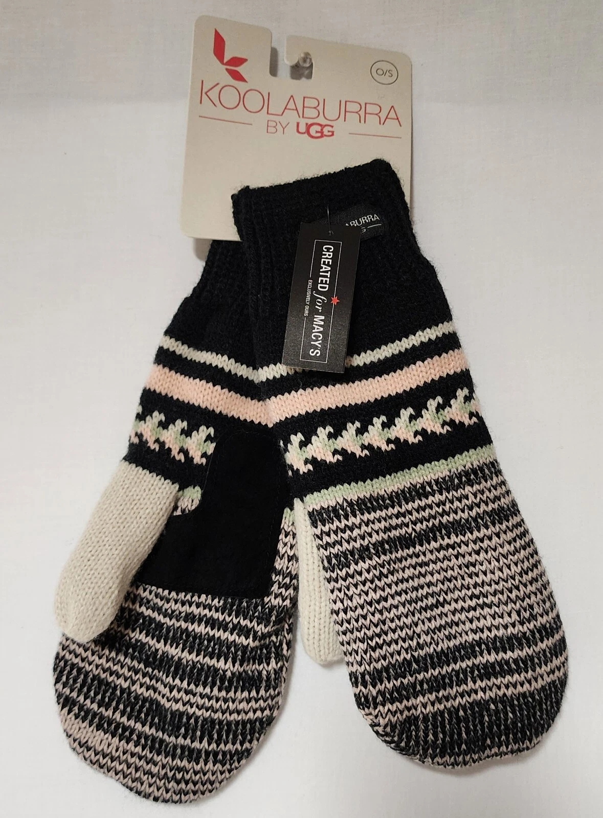 KOOLABURRA BY UGG Black Knit Color Gloves
