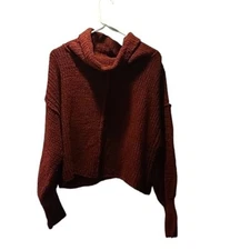 Elodie Burgundy Women's Long Sleeve Sweater L
