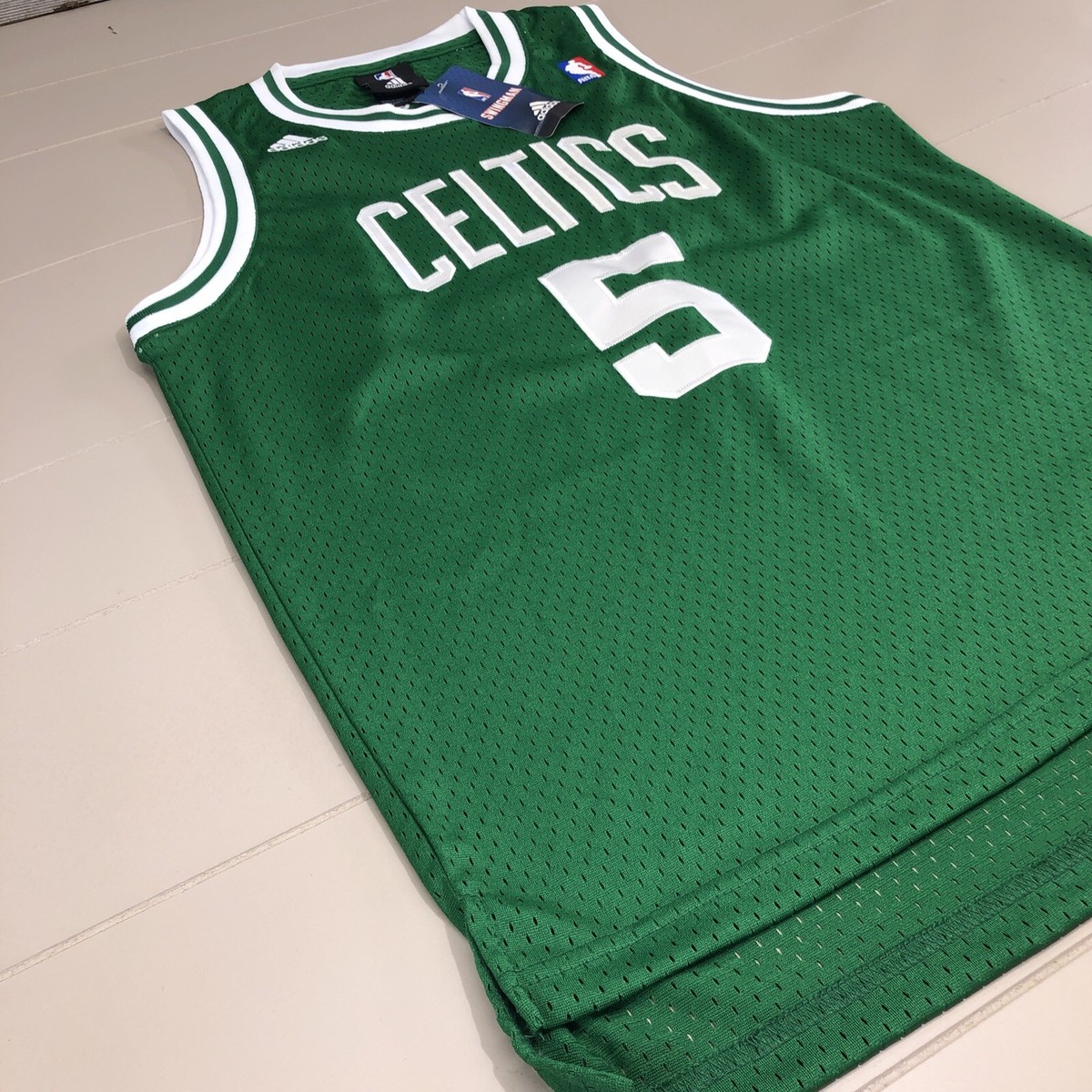 NBA　CELTICS　ガーネット　ユニフォーム　XL　セルティック　アディダス Kevin Garnett XL Boston Celtics NBA Jersey (White) stitched