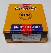 NPR K SERIES K24A1 K24A4 K24A  87MM PISTON RING SET NPR STANDARD K20 PRB RRC PRC