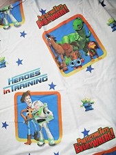 Retro Disney Pixar Original Toy Story Full Size Bed Flat Sheet Buzz  Woody