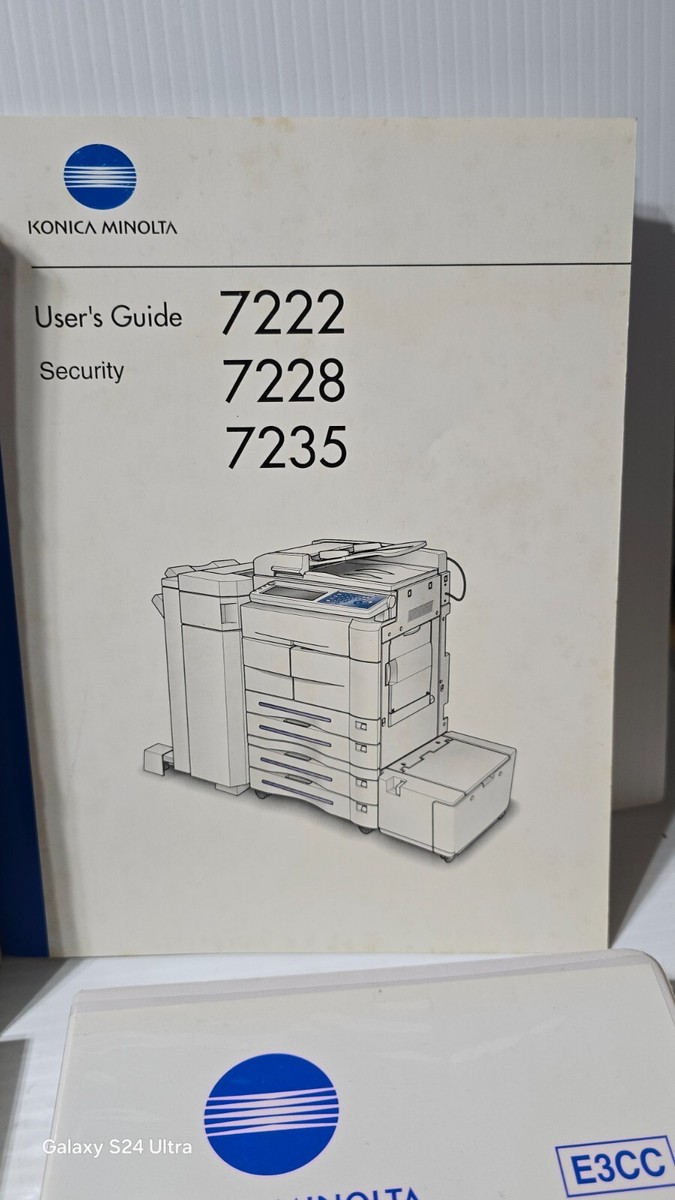 Set of 5 Konica Minolta 7222 7228 7235 User Guide Service Manual +