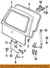 Used Deck Lid fits: 1991 Mazda NAVAJO w/wiper w/o privacy tint glass Grade A