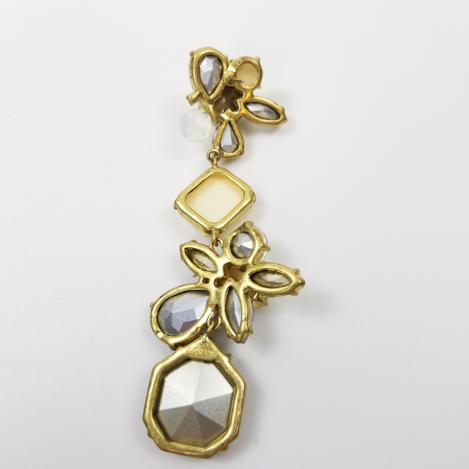 J. Crew Statement Dangle Earrings Pierced Flower … - image 9