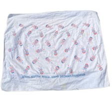 Baby Blanket General Hospital Medical Center Vtg Reigel USA 34  x 29  