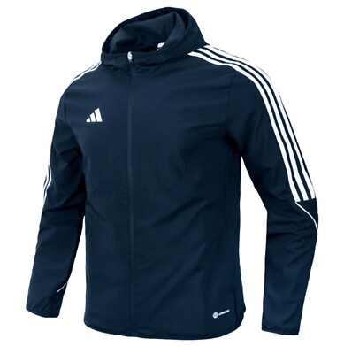 Adidas Men Tiro 23 League Athletic Jacket Navy Windbreaker Top