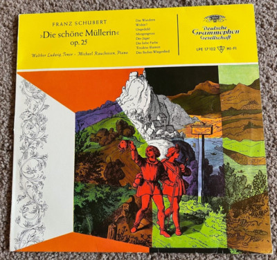 SCHUBERT - DIE SCHONE MULLERIN OP. 25 - DGG RECORDS - 10'' DISC - GERMAN IMPORT